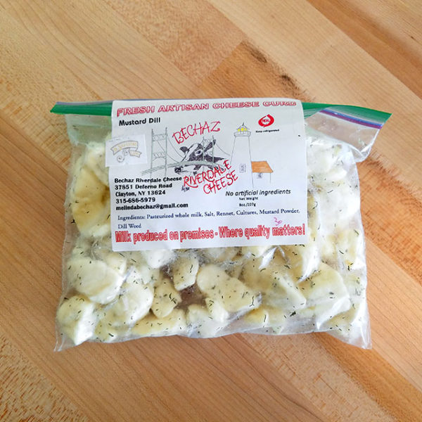 A package of Mustard Dill Cheese Curd.