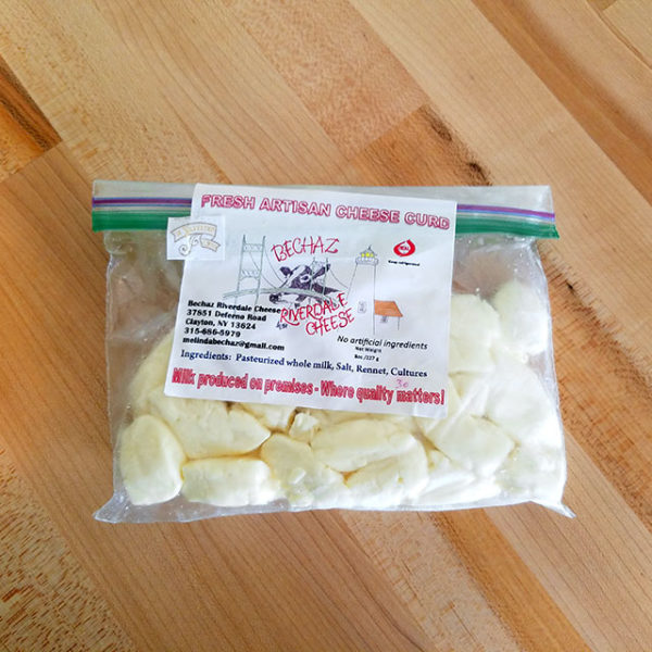 A package of Plain Cheese Curd.
