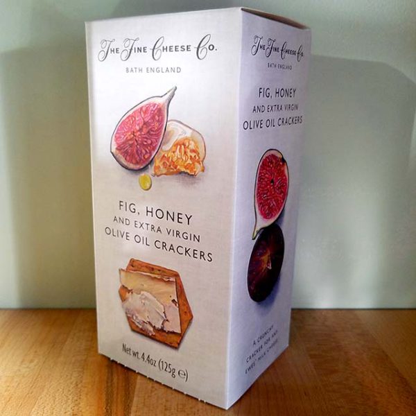 Fig, Honey & Extra Virgin Olive Oil Crackers (4.4 oz.) - The Fine Cheese Co.