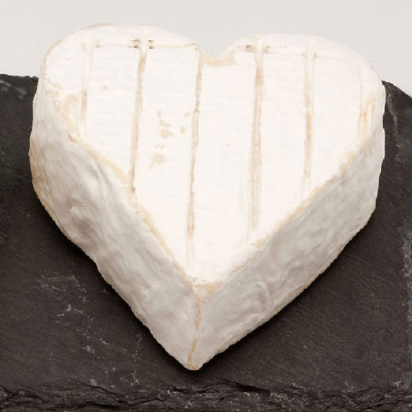 Coeur de Bray Neufchatel cheese out of the box.
