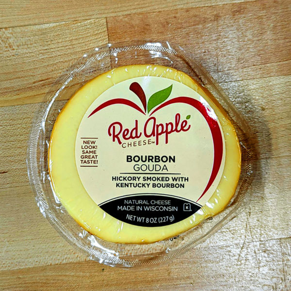 Hickory Smoked Bourbon Gouda (8 oz.) - Red Apple Cheese