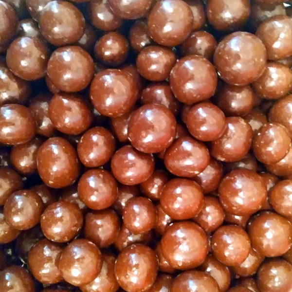 A closeup of Chocolate Rum Cordials.