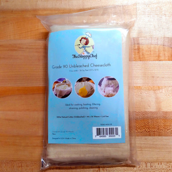 Grade 90 Unbleached Cheesecloth - The Sloppy Chef