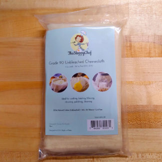 An unopened package of cheesecloth.
