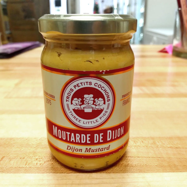 Jar of Moutarde de Dijon.