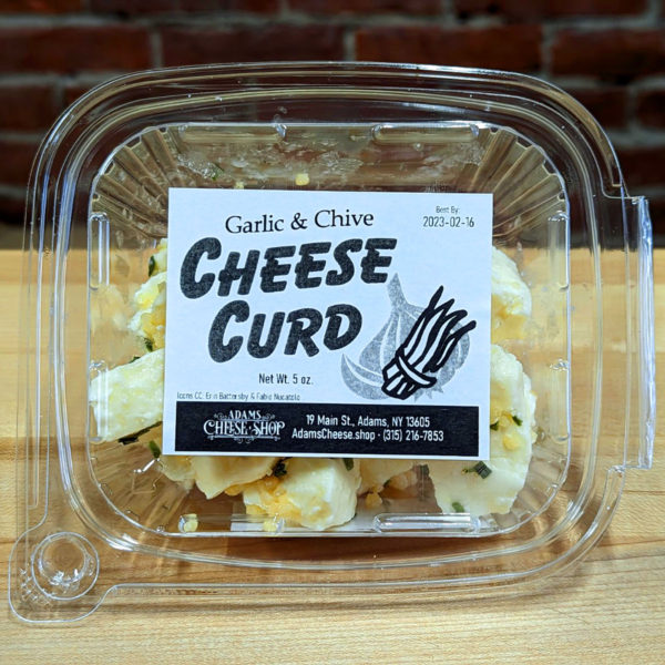 Garlic & Chive Flavored Cheese Curd (8 oz.)