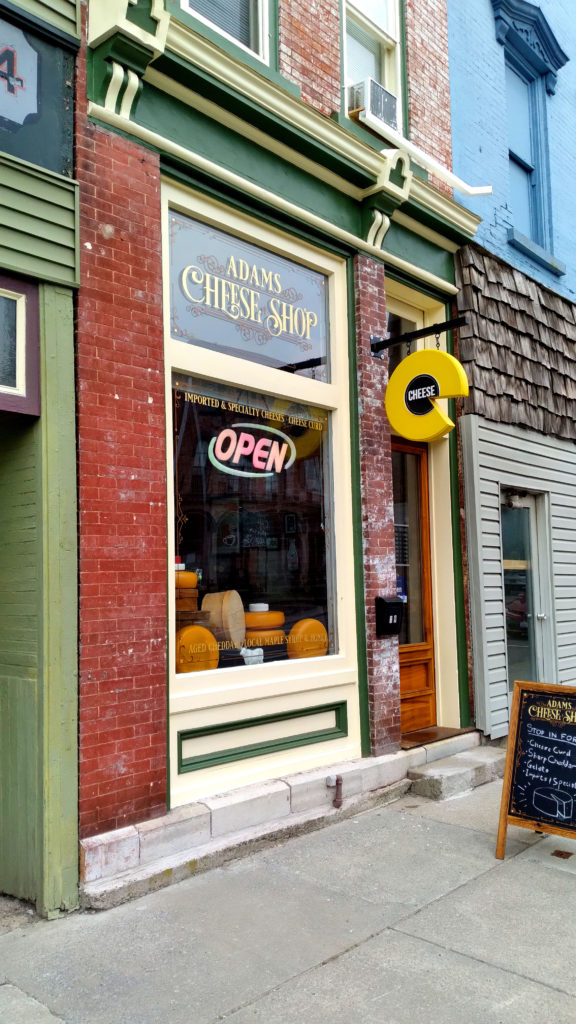 Adams Cheese Shop exterior.