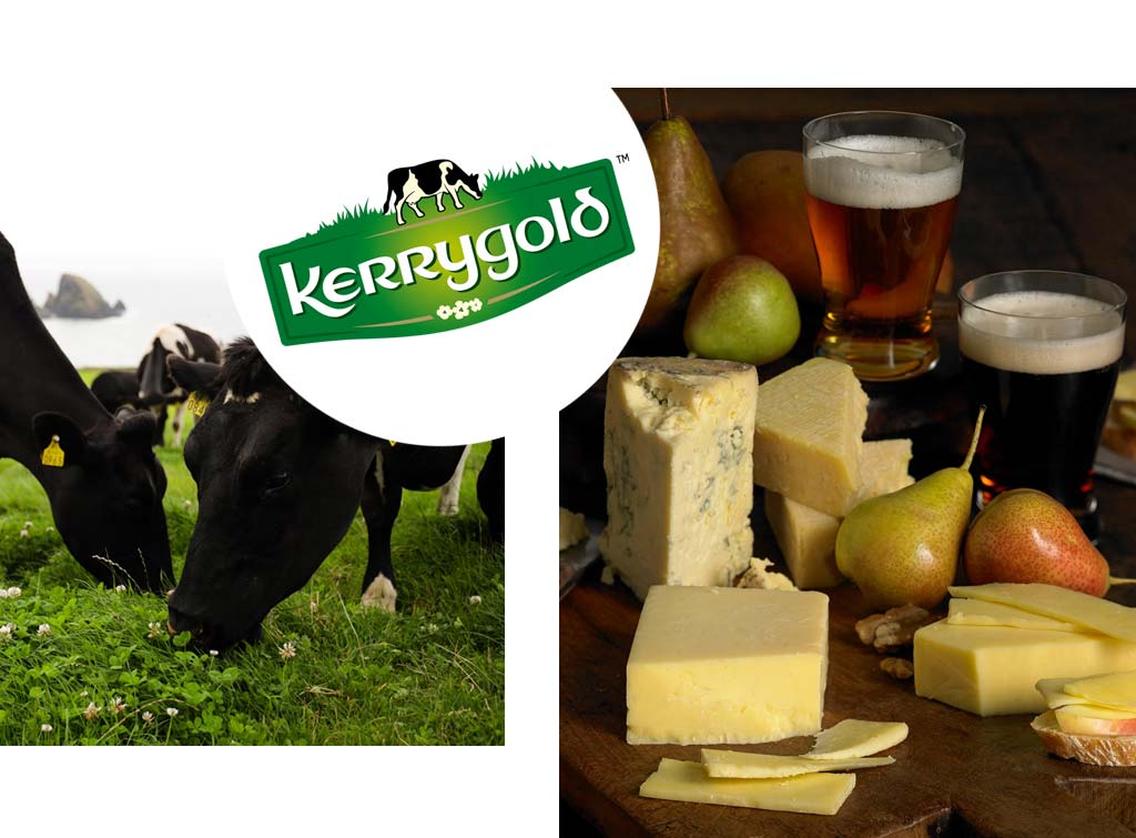 Collage of Kerrygold imagery.