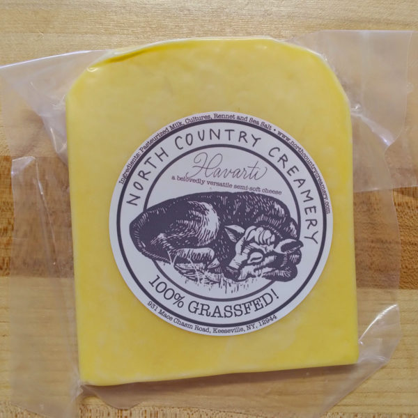 A wedge of Havarti by North Country Creamery.