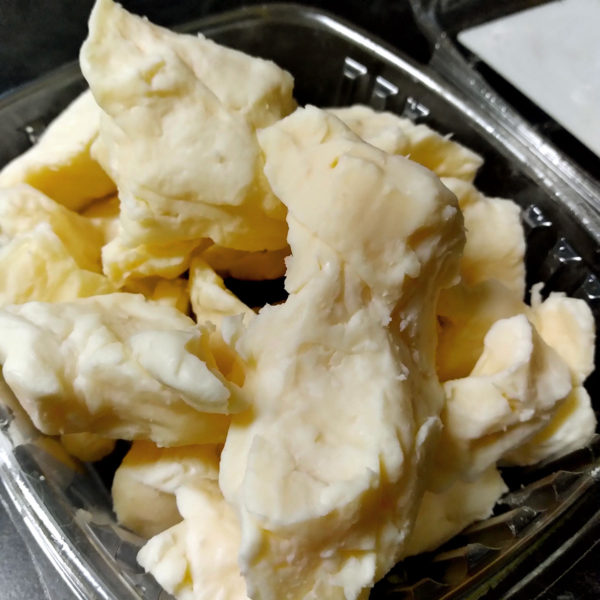 An alternate view of A2A2 Natural Cheese Curd.