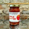 A jar of Red Apple Orchards apple butter.