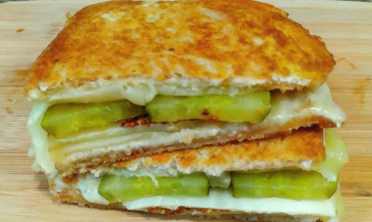 "Grown-Up" Grilled Cheese sandwich.