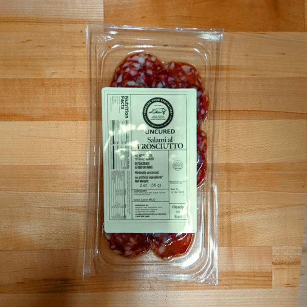 Uncured Salami al Prosciutto (2 oz.) - Niagara Food Specialties