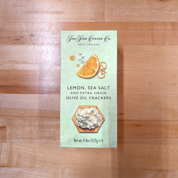 Lemon, Sea Salt & Extra Virgin Olive Oil Crackers (4.4 oz.) - The Fine Cheese Co.