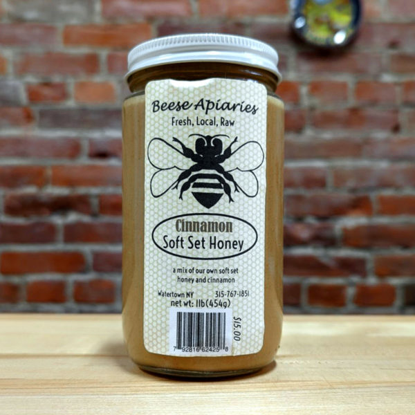 Cinnamon Soft Set Honey / Creamed Honey (1 lb.) - Beese Apiaries