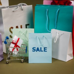 Love Paper Bags With Sale Text