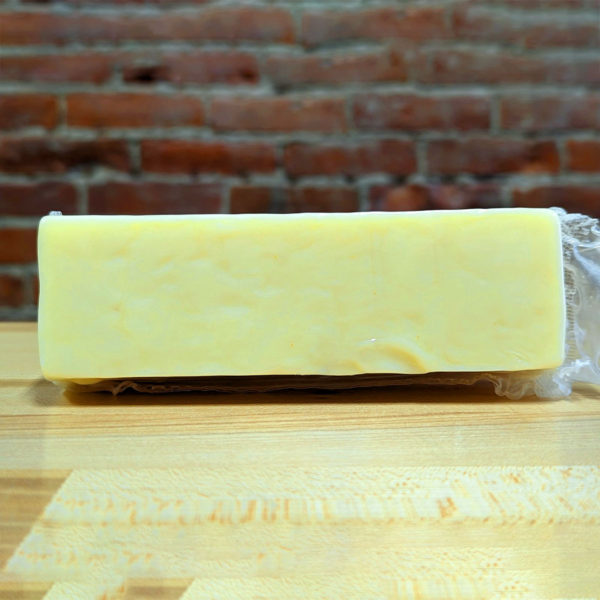 Reverse view of Horseradish Cheddar cheese.
