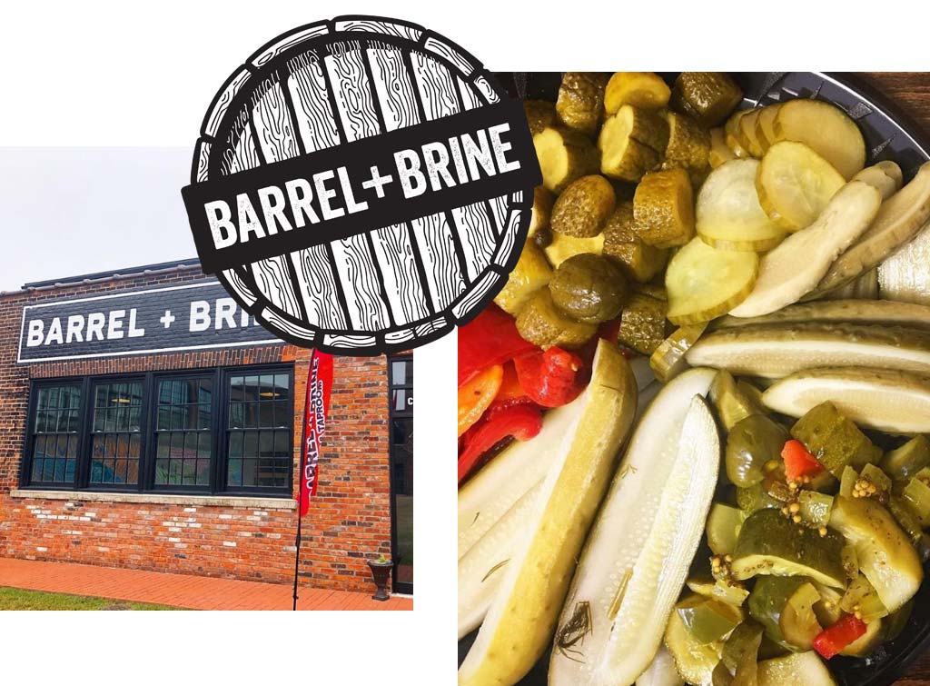 Collage of Barrel + Brine imagery.