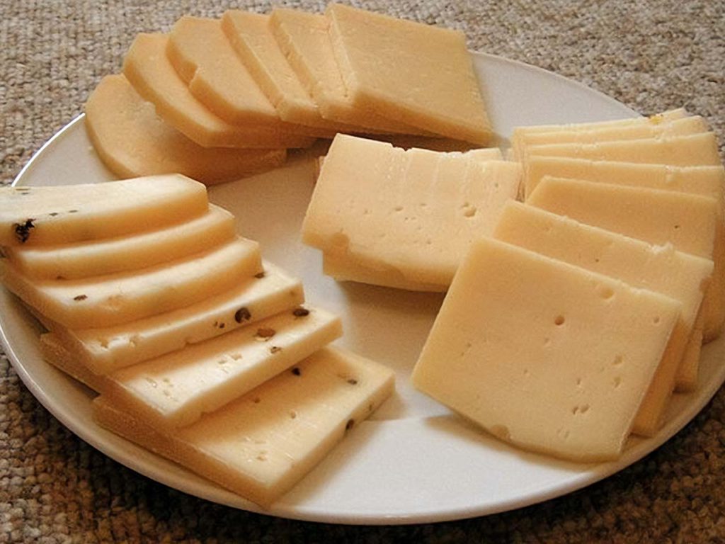Semi-hard cheeses.