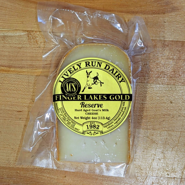 Finger Lakes Gold Reserve (4 oz.) - Lively Run Dairy