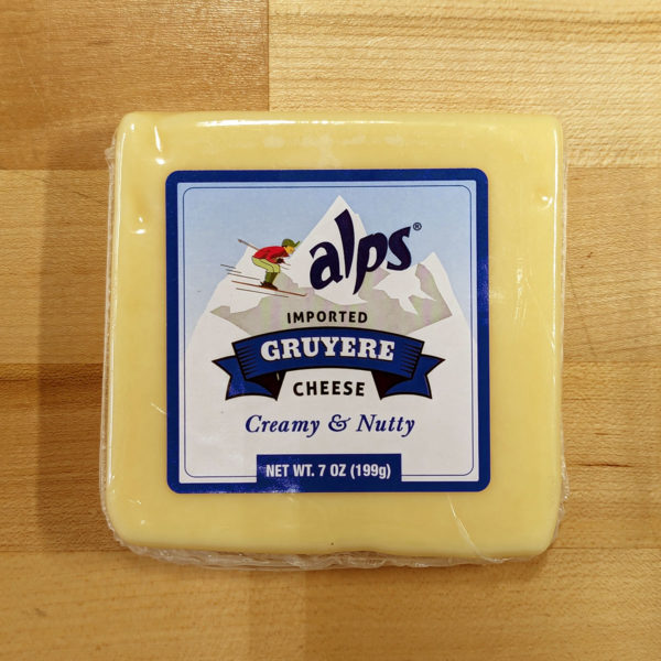 Alps Gruyere, in the packaging.