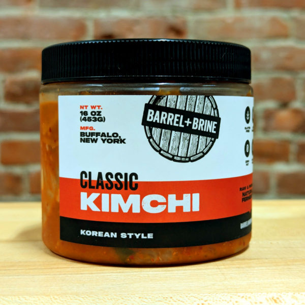 A jar of Barrel + Brine Classic Kimchi.