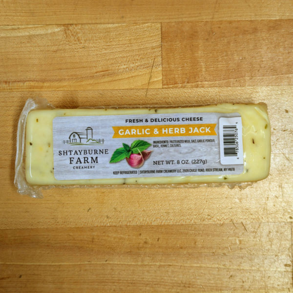 Garlic & Herb Jack (8 oz.) - Shtayburne Farm
