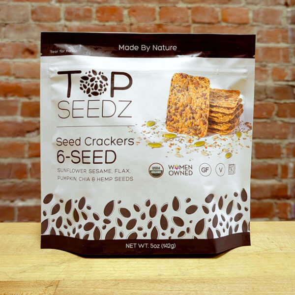 A package of Top Seedz 6 Seed Crackers.