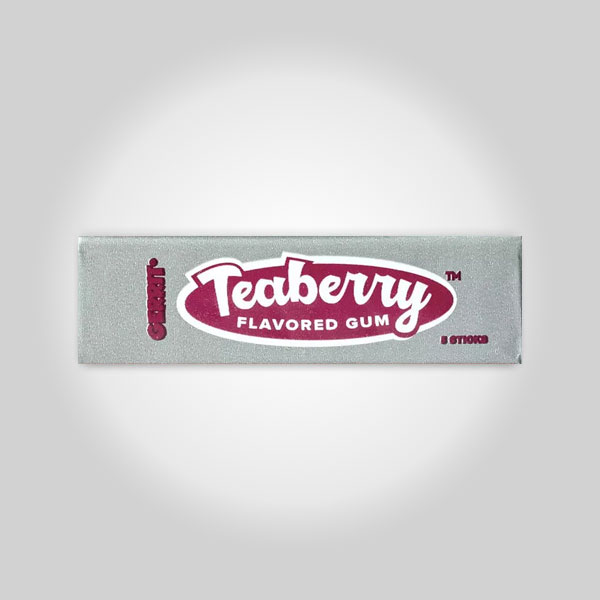 A package of Teaberry Flavored Gum.