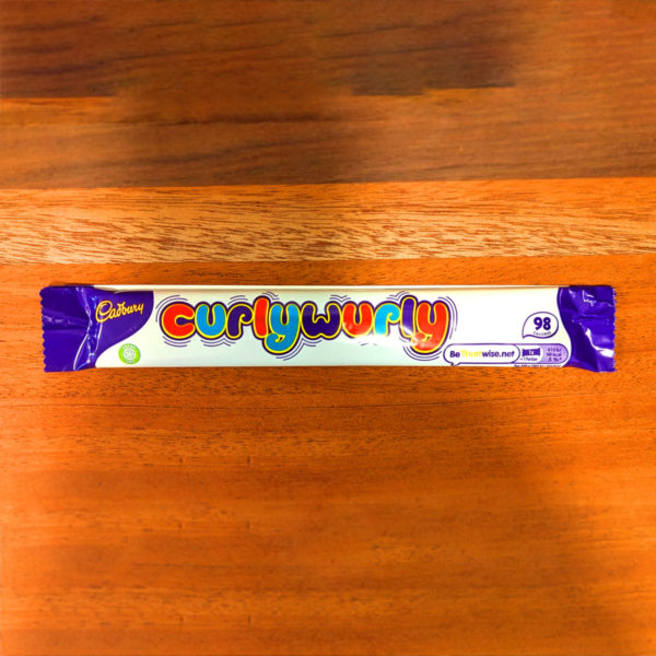 Cadbury Curly Wurly, in wrapper.