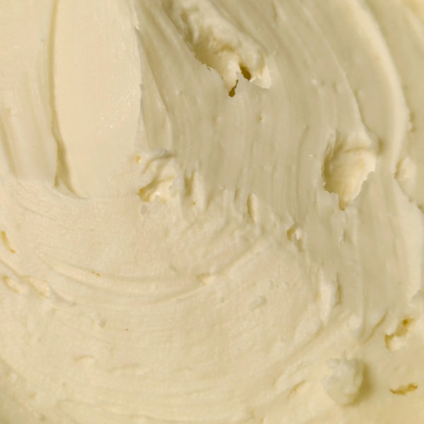 An extreme closeup view of New York Creme Cheese.