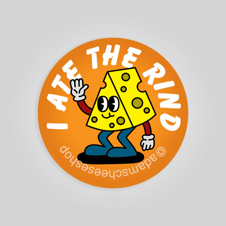 Pin-Back Button, "I Ate the Rind"