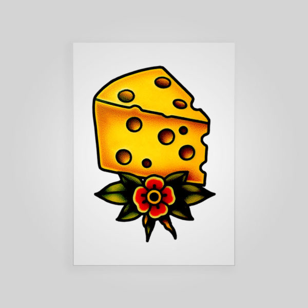 Cheesy Temporary Tattoo