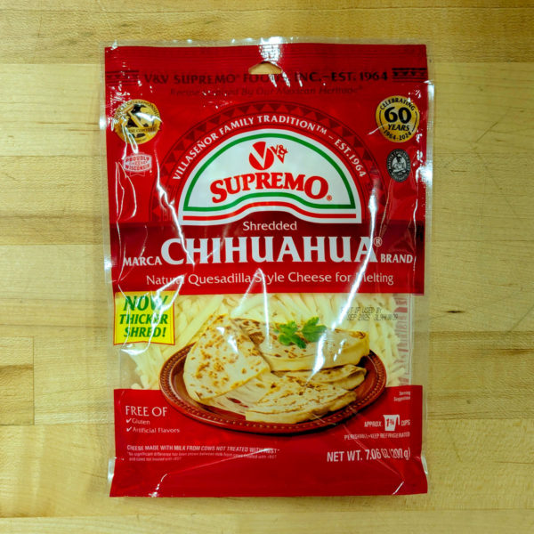 Shredded Chihuahua Cheese (7.06 oz.) - V&V Supremo