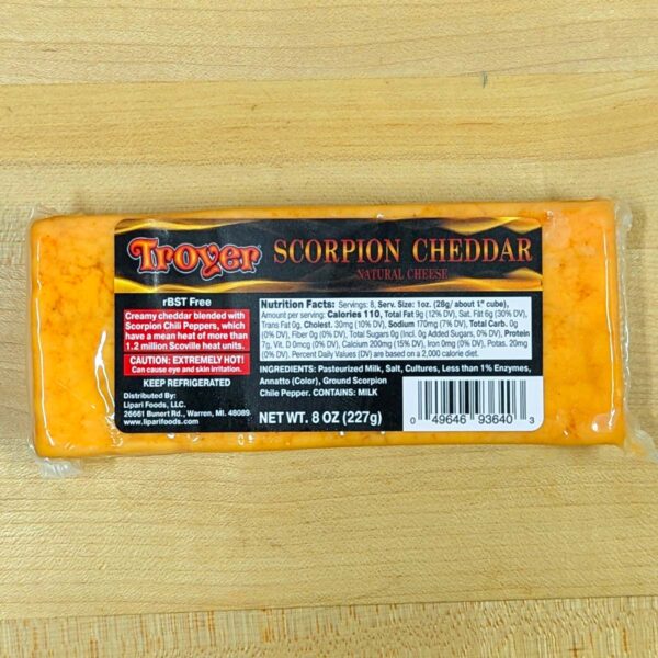 Scorpion Pepper Cheddar (8 oz.) - Troyer