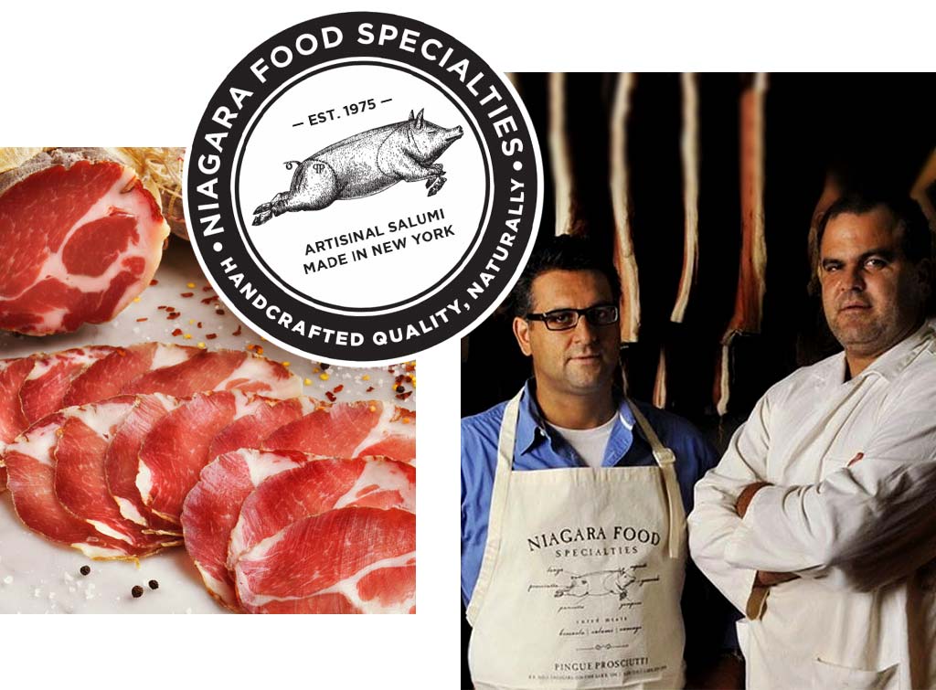 Collage of Niagara Food Specialties imagery.