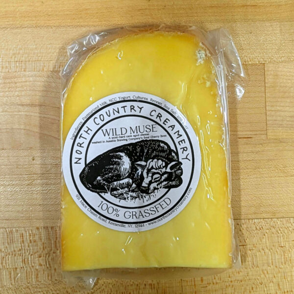 A wedge of Wild Muse cheese.