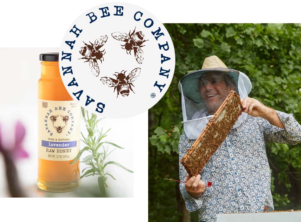 Collage of Savannah Bee Company imagery.