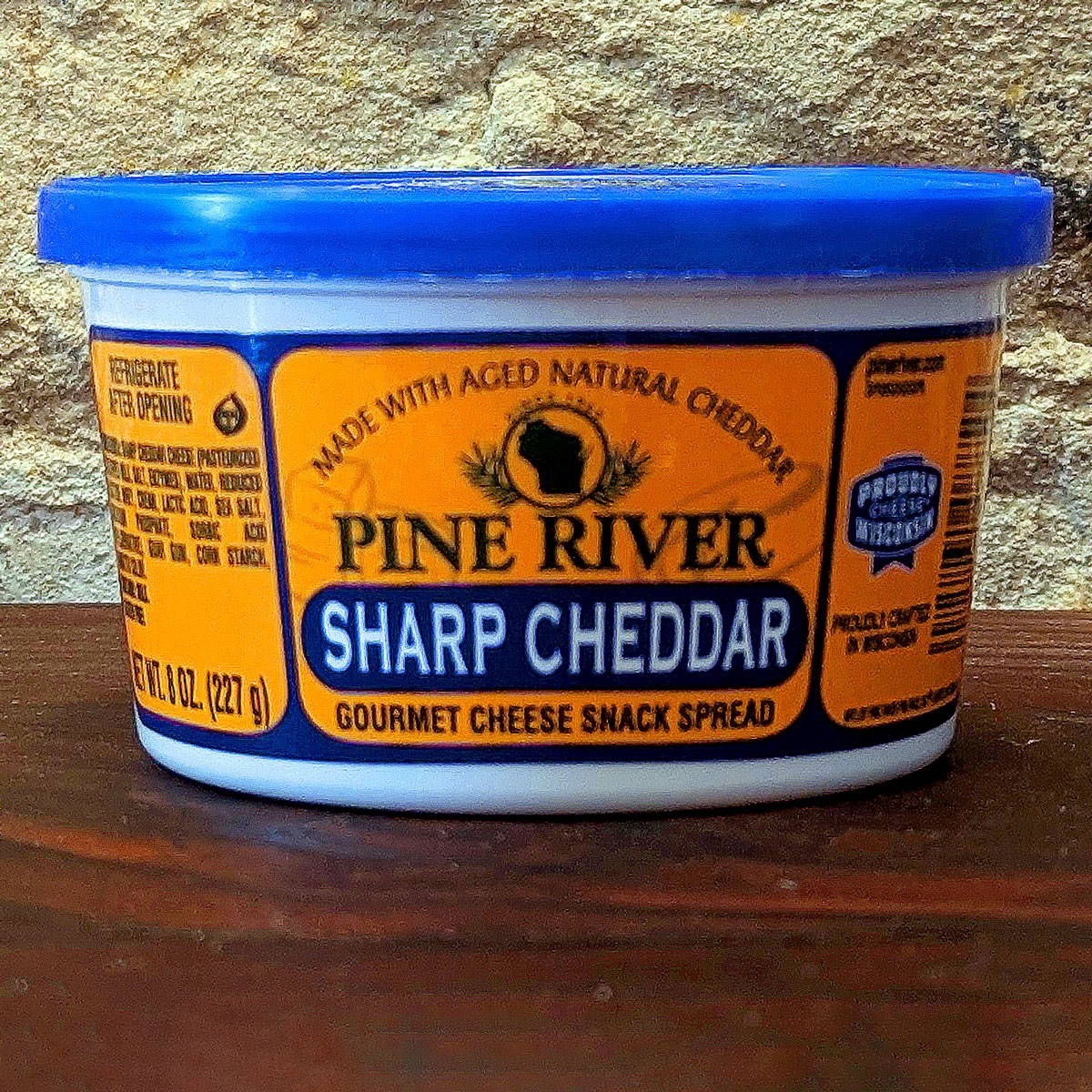 Sharp Cheddar Gourmet Cheese Spread (8 oz.) - Pine River