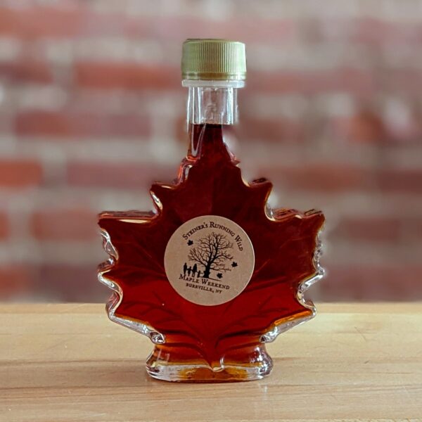 Maple Syrup, Leaf Bottle (3.4 oz.) - Steiner's Running Wild