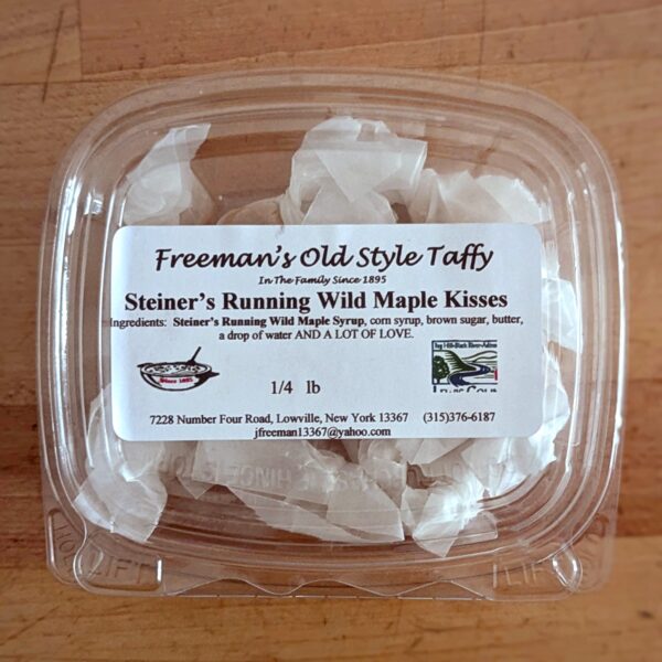 Steiner's Running Wild Maple Kisses (¼ lb.) - Freeman's Old Style Taffy