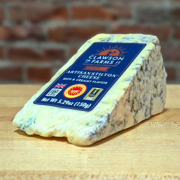 A wedge of Stilton.