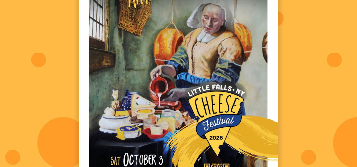 Flyer for the Little 2026 Falls Cheese Festival.