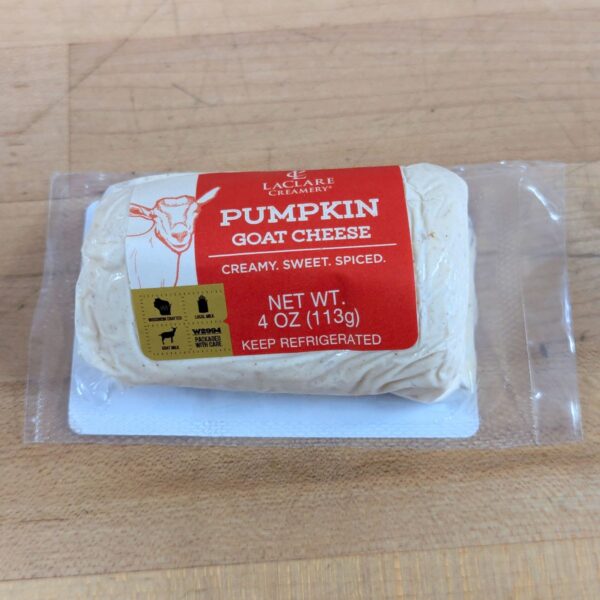 Pumpkin Goat Log (4 oz.) - LaClare Creamery
